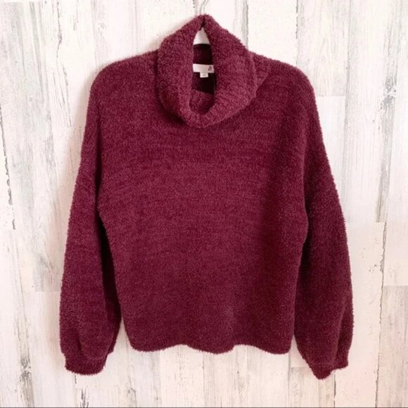 SO Soft & Cozy Fuzzy Cowl Neck Sweater XL - Picture 2 of 3